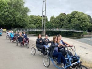 The Group on Tandem Bikes